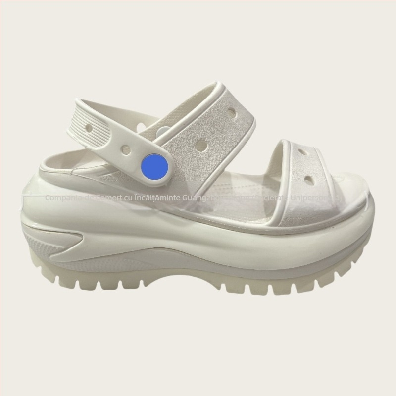 Clogs Baotou pentru femei, upper perforat EVA, talpă groasă EVA, platformă înaltă, creștere înălțime, lansare primăvara 2025