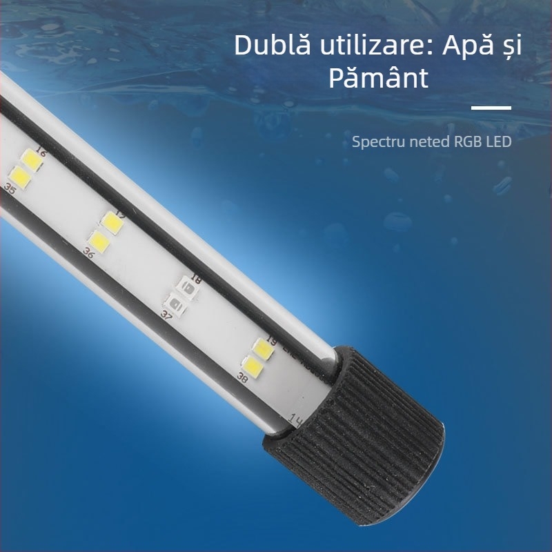 Lumină LED subacvică pentru acvariu cu moduri de schimbare a culorilor — carcasa din plastic, putere 3–17 W, greutate 0.65–1.5, brand Jialu