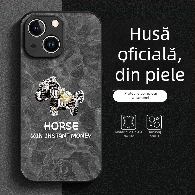 Husă de protecție pentru telefon, stil chinezesc, material TPU, finisaj vopsit, anti-cadere, compatibil cu seria iPhone 13 și iPhone 14 Pro