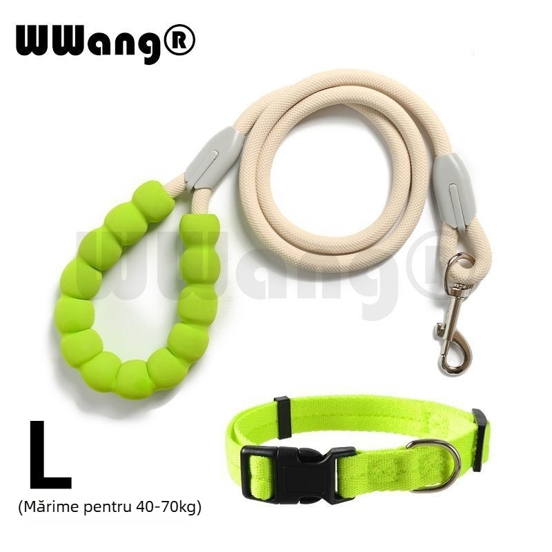 Lesă pentru câini de plimbare – nylon, retractabilă, potrivită pentru câini mici și de talie medie