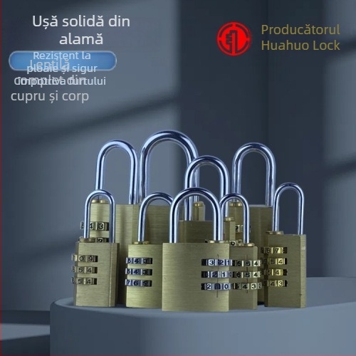 Lacăt digital din cupru pentru bagaje și dulapuri – TMGS model, grosime tijă 3 mm, potrivit ușilor din lemn