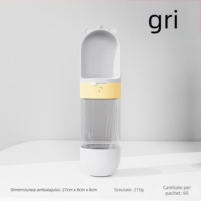 Vas de hrană pentru pisici cu apă și mâncare integrate — Material: Plastic + oțel inoxidabil; Alimentare automată; Brand: Dog Overlord; Ambalare: 50; Pentru pisici