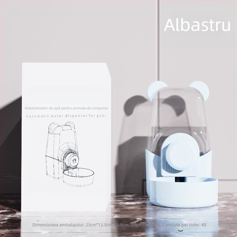 Vas de hrană pentru pisici cu apă și mâncare integrate — Material: Plastic + oțel inoxidabil; Alimentare automată; Brand: Dog Overlord; Ambalare: 50; Pentru pisici