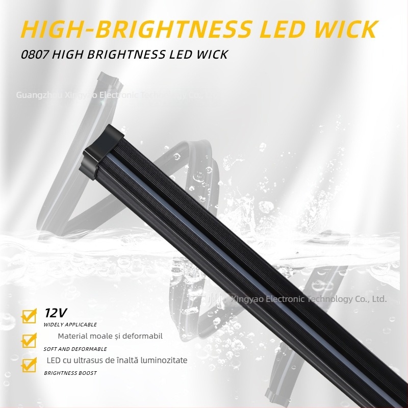 Lumină ambientală LED pentru parbrizul frontal – acrilic, 13W, 5V, 0.8A