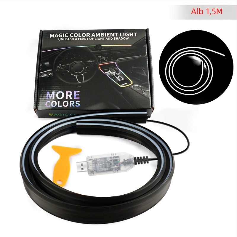 Lumină ambientală LED pentru parbrizul frontal – acrilic, 13W, 5V, 0.8A