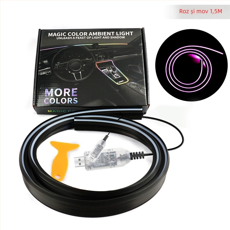 Lumină ambientală LED pentru parbrizul frontal – acrilic, 13W, 5V, 0.8A