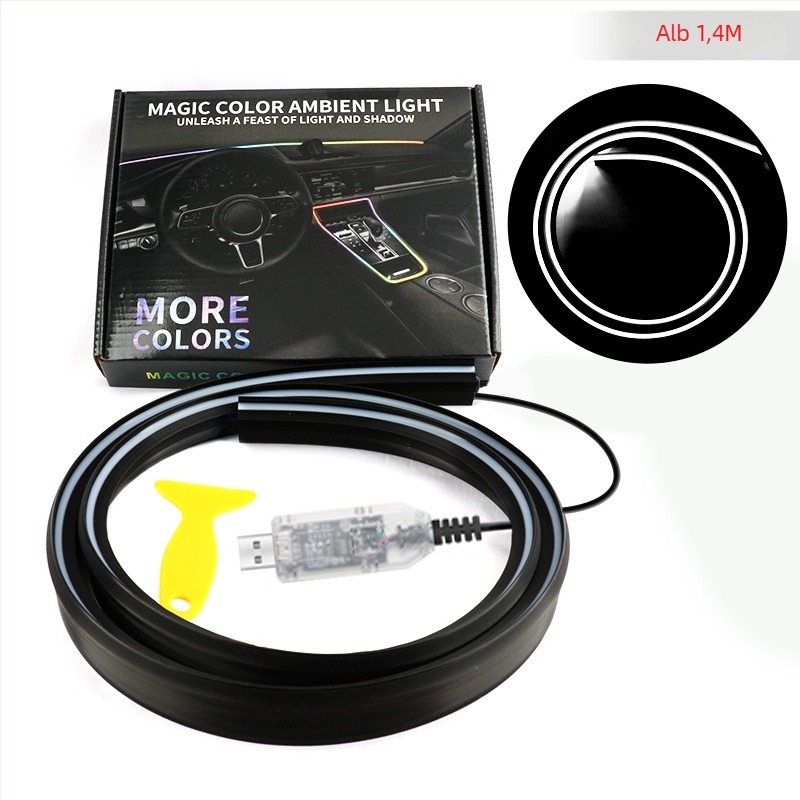 Lumină ambientală LED pentru parbrizul frontal – acrilic, 13W, 5V, 0.8A