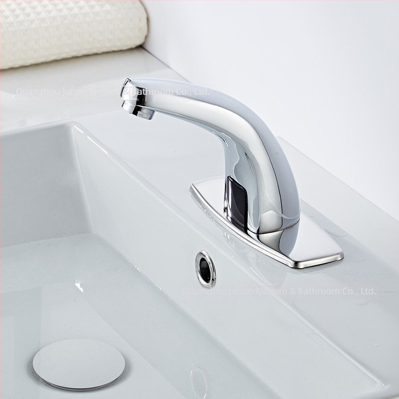 Robinet senzorial pentru chiuvetă - din oțel inoxidabil, disc ceramic, montaj pe blat, Ø20 intrare/ieșire, monocomandă