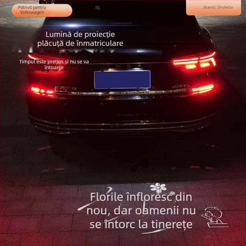 Serada Lampă de proiecție a plăcuței de înmatriculare Volkswagen — compatibilă cu vehicule Volkswagen