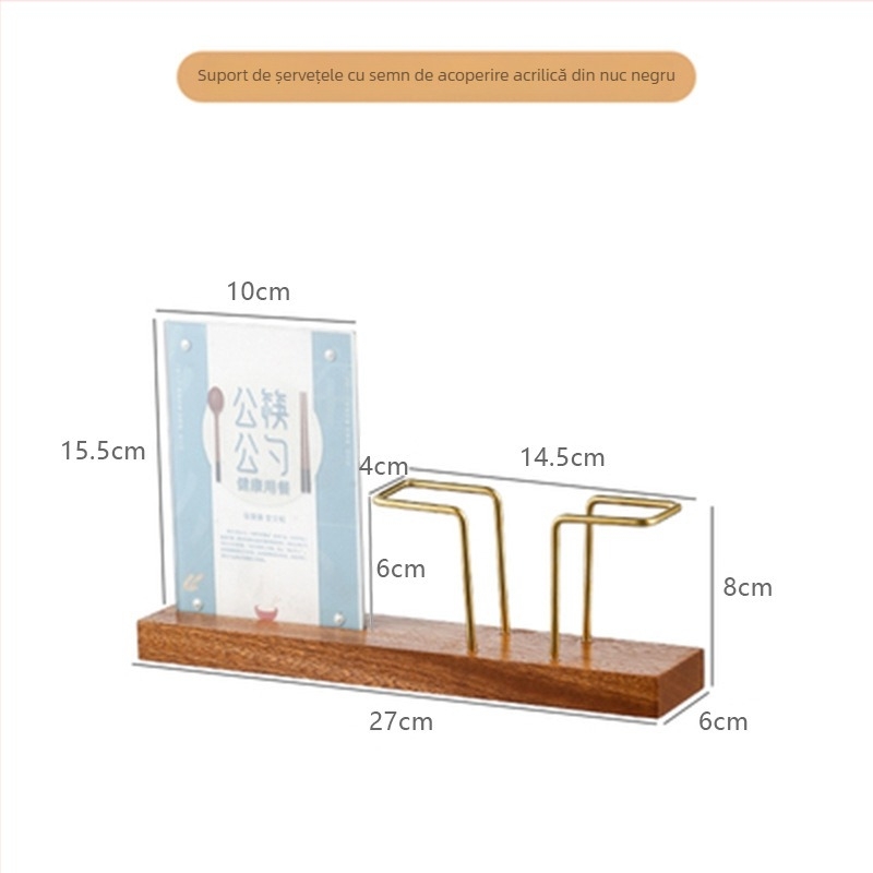 Suport pentru șervețele din lemn pentru birou, pătrat, stil modern simplu (Brand: Can Hong; Material: Lemn; Tratare suprafață: Ulei vegetal/ electroplacare; Aspect: Pătrat; Stil: Simplitate modernă)