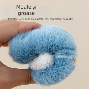 Pantofi interior pentru copii, închidere Velcro, partea superioară din pânză, căptușeală groasă din velur, talpă antiderapantă, pentru vârste 0–36 de luni