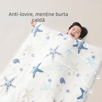 Cuvertură pentru copii pentru toate sezoanele, mai groasă pentru a preveni răceala, mărime medie spre mare, toamnă-iarnă, din bumbac 100%