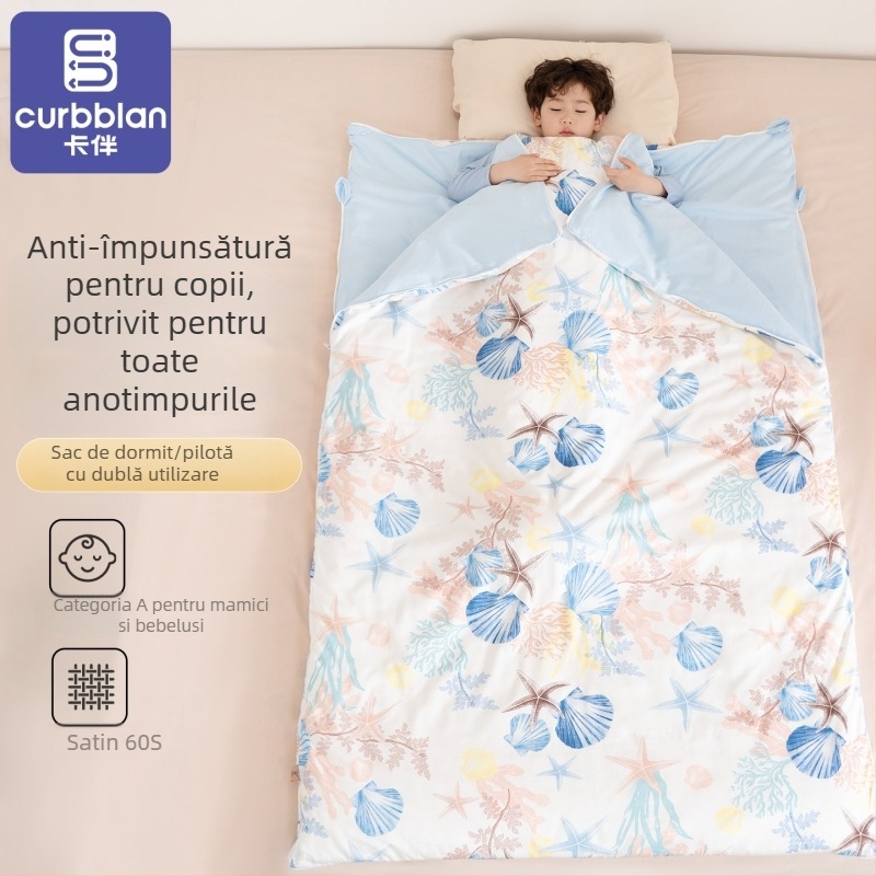Cuvertură pentru copii pentru toate sezoanele, mai groasă pentru a preveni răceala, mărime medie spre mare, toamnă-iarnă, din bumbac 100%