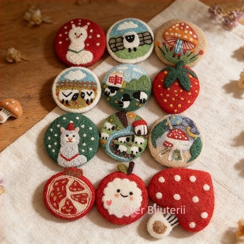 Accesorii DIY pentru bijuterii, suport de cană din felt cu miel, lucrat manual, stil desen animat