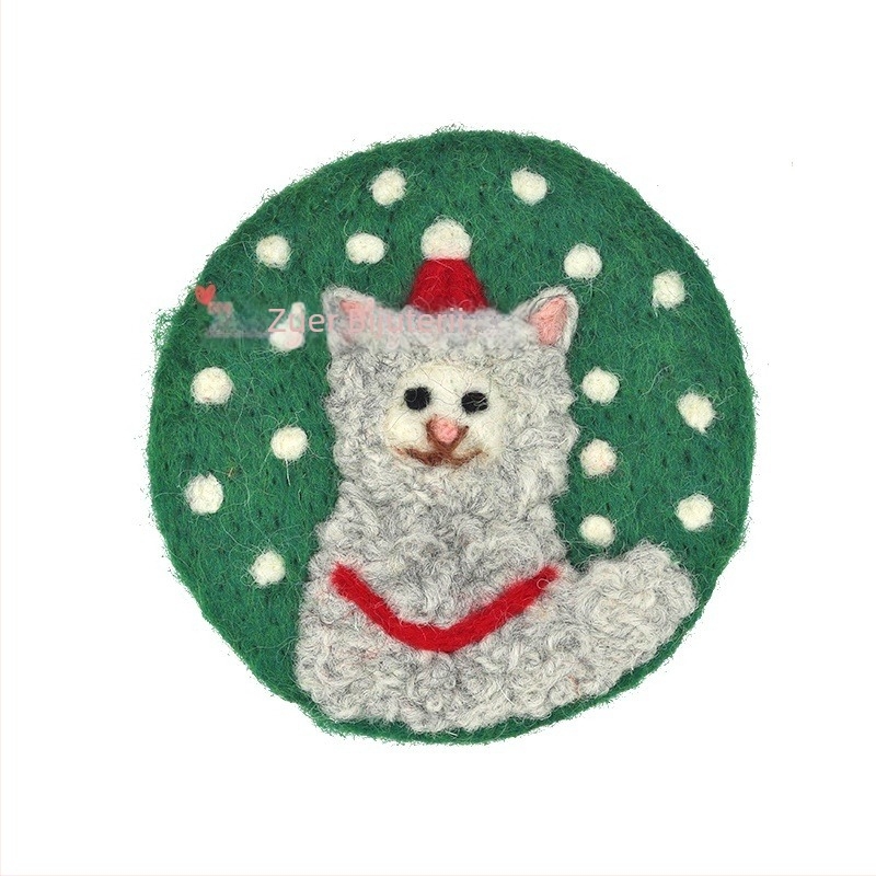 Accesorii DIY pentru bijuterii, suport de cană din felt cu miel, lucrat manual, stil desen animat