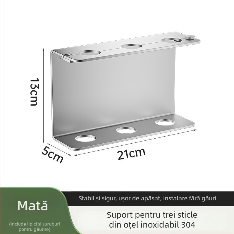 Dispenser de săpun din oțel inoxidabil 304, montat pe perete, fără găuri, acționat prin apăsare manuală, finisaj lucios, stil modern, pentru băile din hoteluri