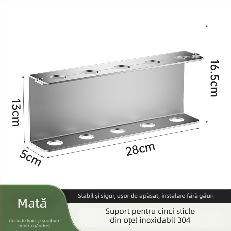 Dispenser de săpun din oțel inoxidabil 304, montat pe perete, fără găuri, acționat prin apăsare manuală, finisaj lucios, stil modern, pentru băile din hoteluri