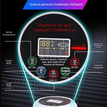 Dispenser de apă montat pe camion 24V cu încălzire inteligentă și fierbător pentru ceai — ABS + oțel inoxidabil, procesare personalizabilă