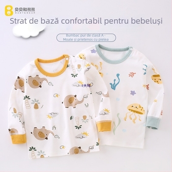 Top interior cald pentru bebeluși din blană de iepure, Lei Guang, nou-născuți, primăvara 2024