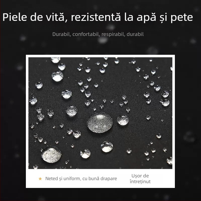 Șorț de bucătărie fără mâneci, din PU, rezistent la ulei și pete, stil minimalist modern, culoare uni