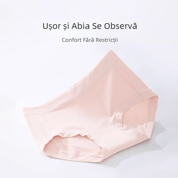 Chiloți din bumbac pentru femei - respirabili, antibacterieni, susținere a abdomenului; talie medie, tricotat; căptușeală în zona crăpă 80–90% fibră regenerată de celuloză; 90–95% bumbac