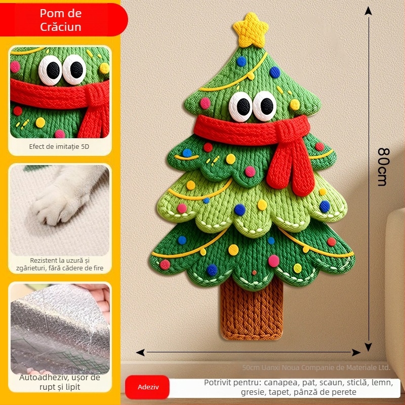 Scară pentru pisici în formă de animație, protecție canapea din fetru, anti-zgârieturi, durabilă, autocolant de perete, multifuncțional, pachet de 100 bucăți