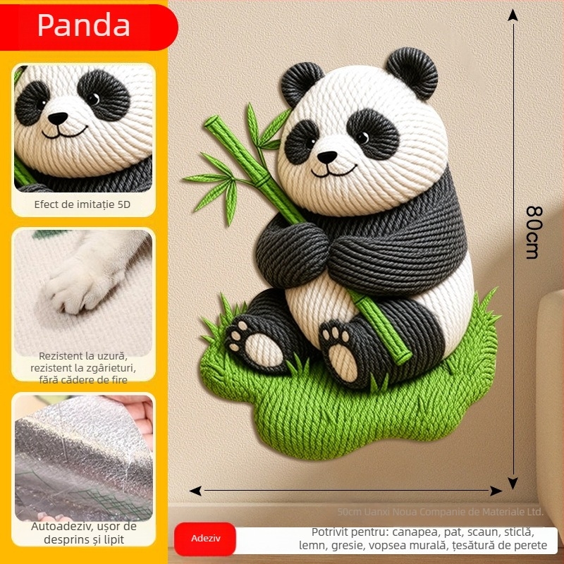 Scară pentru pisici în formă de animație, protecție canapea din fetru, anti-zgârieturi, durabilă, autocolant de perete, multifuncțional, pachet de 100 bucăți