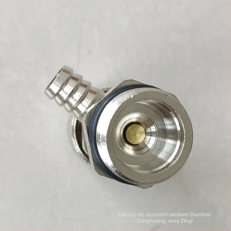 Supapă de golire a radiatoarelor cu conectare filetata, cupru, finisaj nichelat, temperatură de lucru 0–100°C, pentru apă