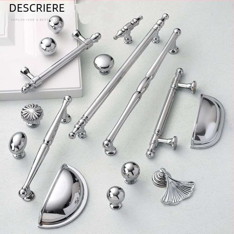 Mâner pentru ușa de dulap — sferic, din aliaj de zinc, stil minimalist italian, montare pe suprafață, model cu o singură gaură