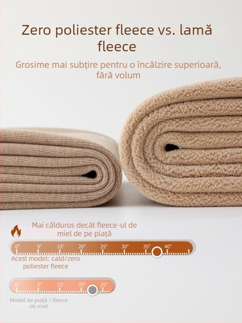 Colanți termici din nylon cu căptușeală de fleece, elasticitate mare, material gros, model geometric
