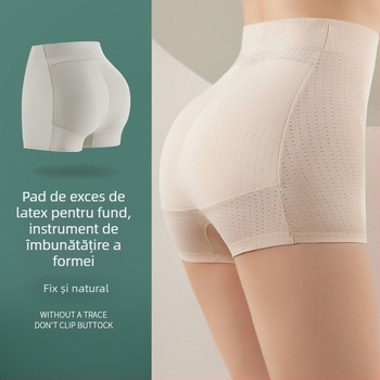 Boxeri damă cu inserții încorporate pentru fese, talie medie, respirabili, nylon 80-90% cu căptușeală din bumbac