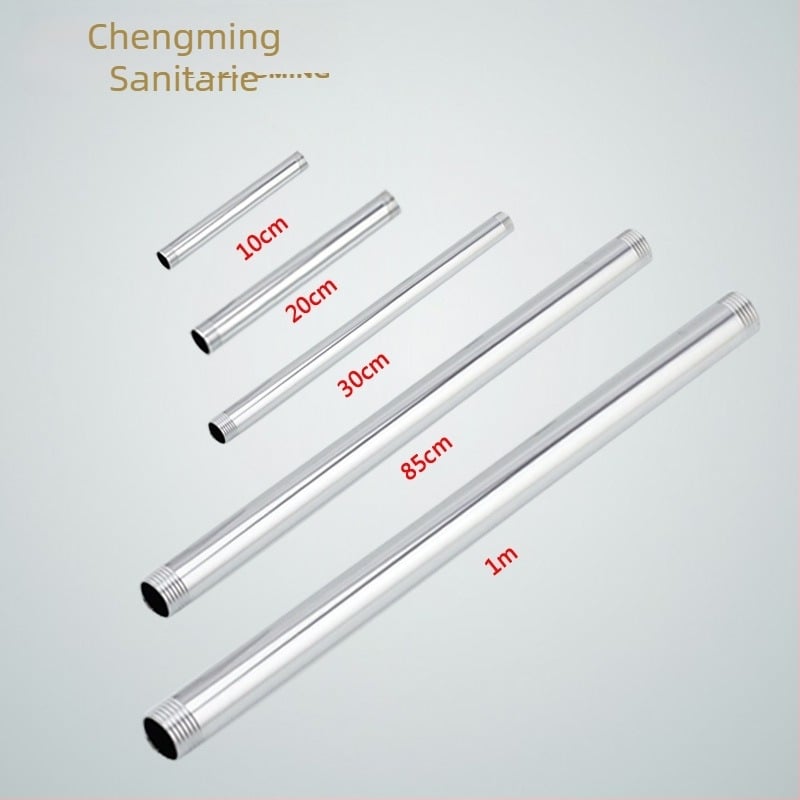 Qt132 Bară de duș cu țeavă dreaptă, construcție din cupru/ oțel inoxidabil, montaj filetat ascuns, 0–95°C, 1 MPa