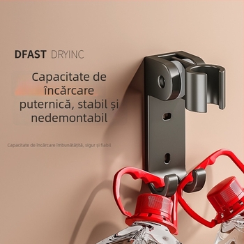 Suport pentru duș montat pe perete, aluminiu spațial, rotativ, model 1515