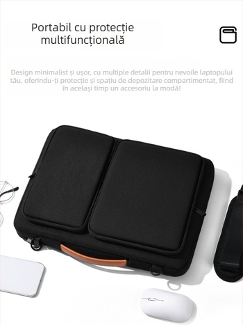 Funda laptop cu stil de afaceri, material Oxford, căptușeală din pânză, impermeabilă, rezistentă la uzură și la șocuri