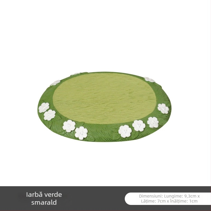 Ornament oval pentru scenă de parc din rășină — Brahma, decor din rășină, stil pastoral, ambalaj carton