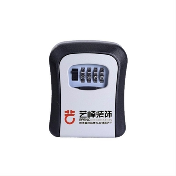 Cutie pentru chei cu parolă, montată pe perete, pentru uși anti-efracție — din ABS aluminiu, model KC-108, grosimea tijelor de încuțare 95 mm, distanța dintre tijele 95 mm