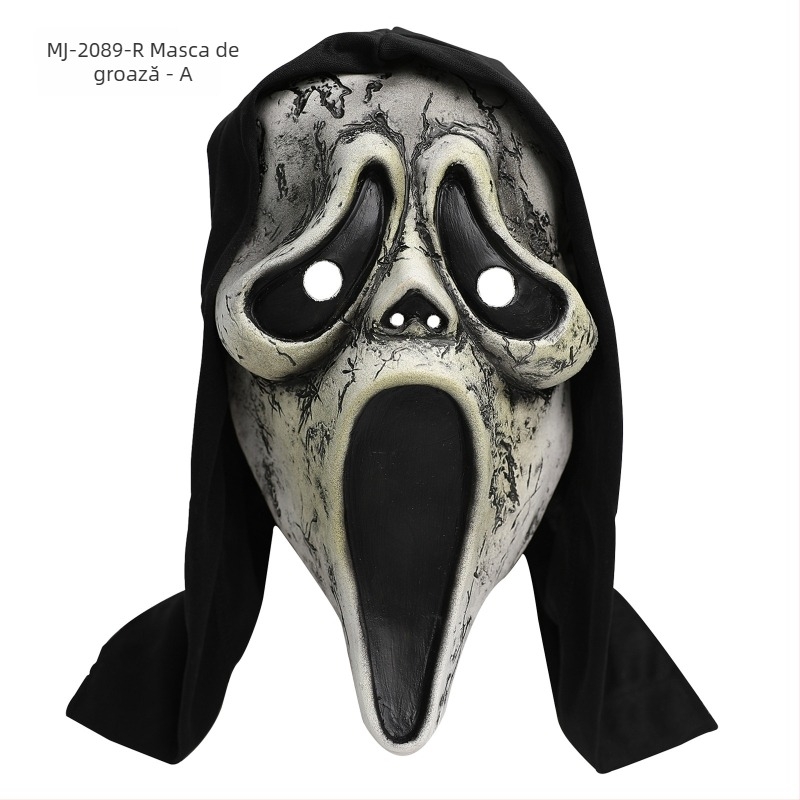 Mască de latex – stil amuzant, recuzită DIY, pentru Halloween și petreceri de tip masquerade de Crăciun