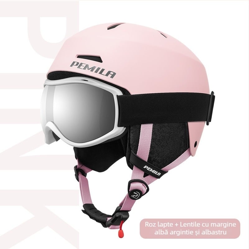 Cască de schi pentru adulți, unisex, carcasă ABS+EPS, cască de ciclism