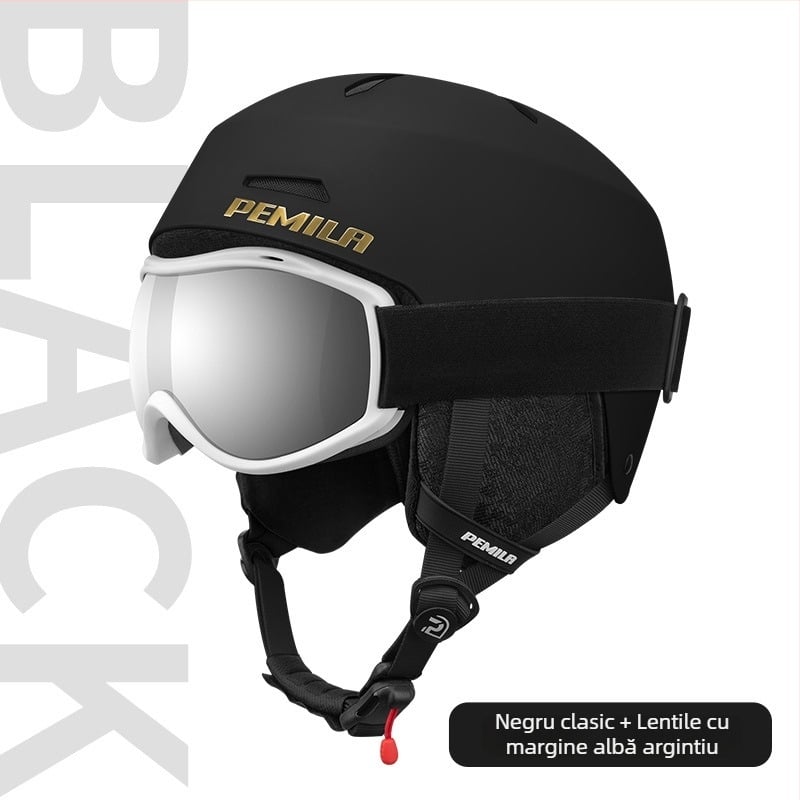 Cască de schi pentru adulți, unisex, carcasă ABS+EPS, cască de ciclism