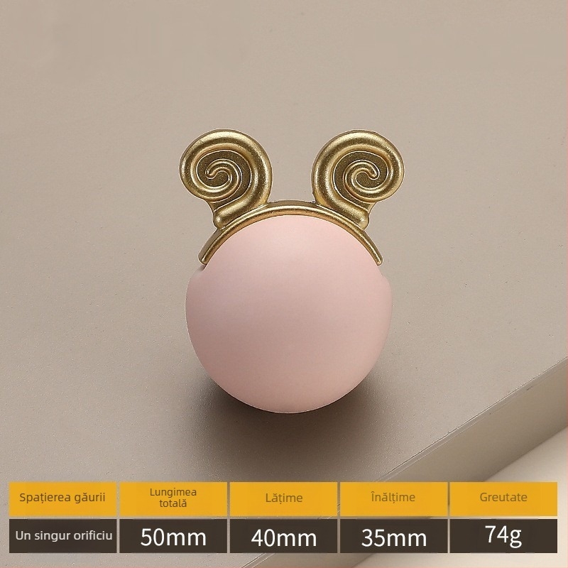 Model 2991 — Mâner ceramic pentru mobilier, stil modern minimalist, cu o gaură unică