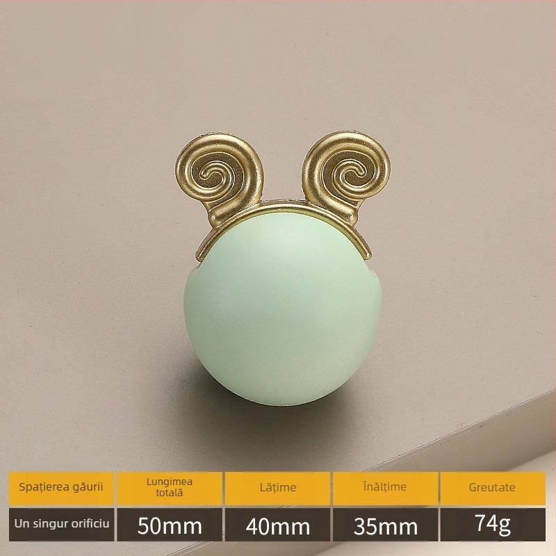 Model 2991 — Mâner ceramic pentru mobilier, stil modern minimalist, cu o gaură unică