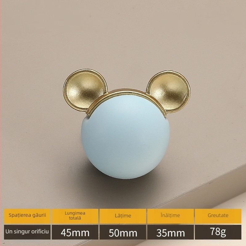 Model 2991 — Mâner ceramic pentru mobilier, stil modern minimalist, cu o gaură unică