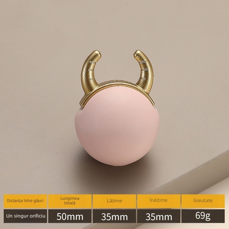 Model 2991 — Mâner ceramic pentru mobilier, stil modern minimalist, cu o gaură unică