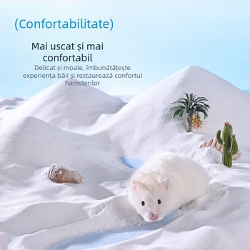 Yue Xiaomeng Nisip de baie 2 în 1 cu acțiune de eliminare a mirosului pentru animale de companie mici