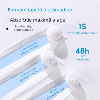 Yue Xiaomeng Nisip de baie 2 în 1 cu acțiune de eliminare a mirosului pentru animale de companie mici