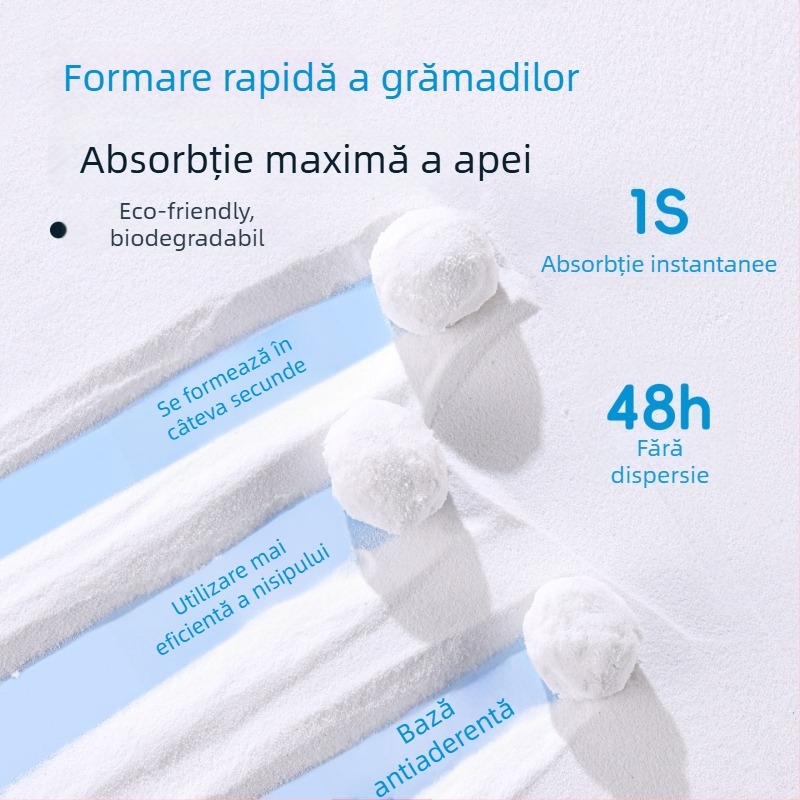 Yue Xiaomeng Nisip de baie 2 în 1 cu acțiune de eliminare a mirosului pentru animale de companie mici