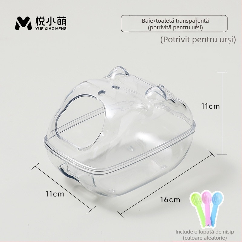 Yue Xiaomeng Nisip de baie 2 în 1 cu acțiune de eliminare a mirosului pentru animale de companie mici