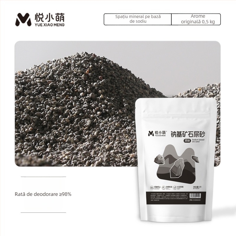 Yue Xiaomeng Nisip de baie 2 în 1 cu acțiune de eliminare a mirosului pentru animale de companie mici