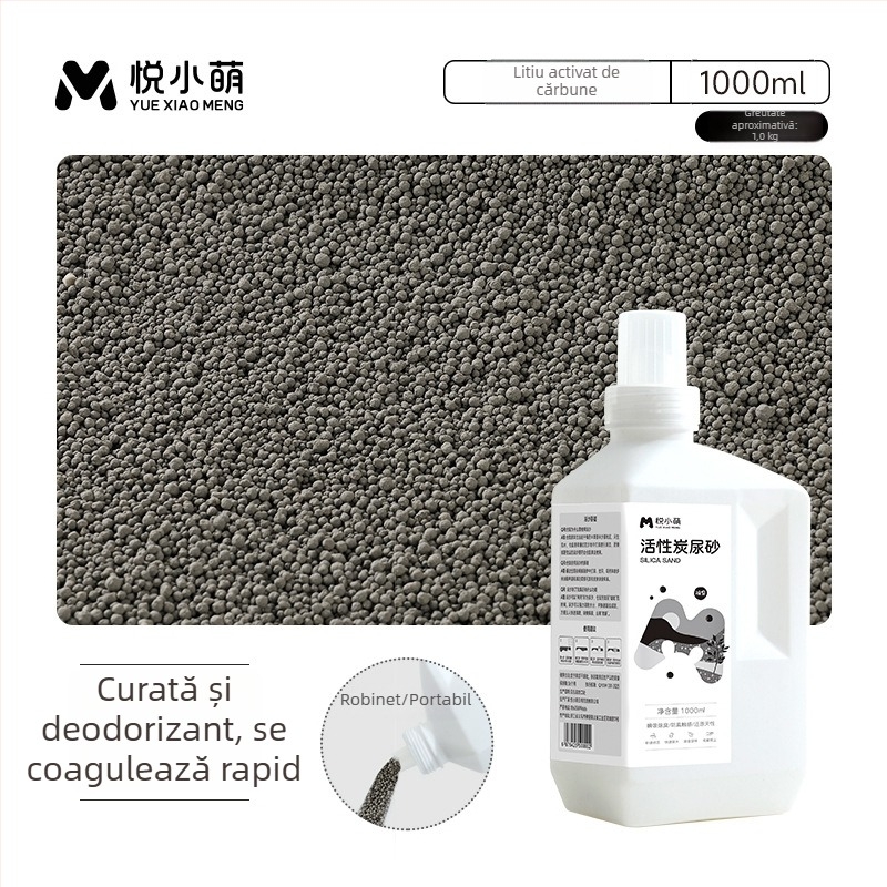 Yue Xiaomeng Nisip de baie 2 în 1 cu acțiune de eliminare a mirosului pentru animale de companie mici