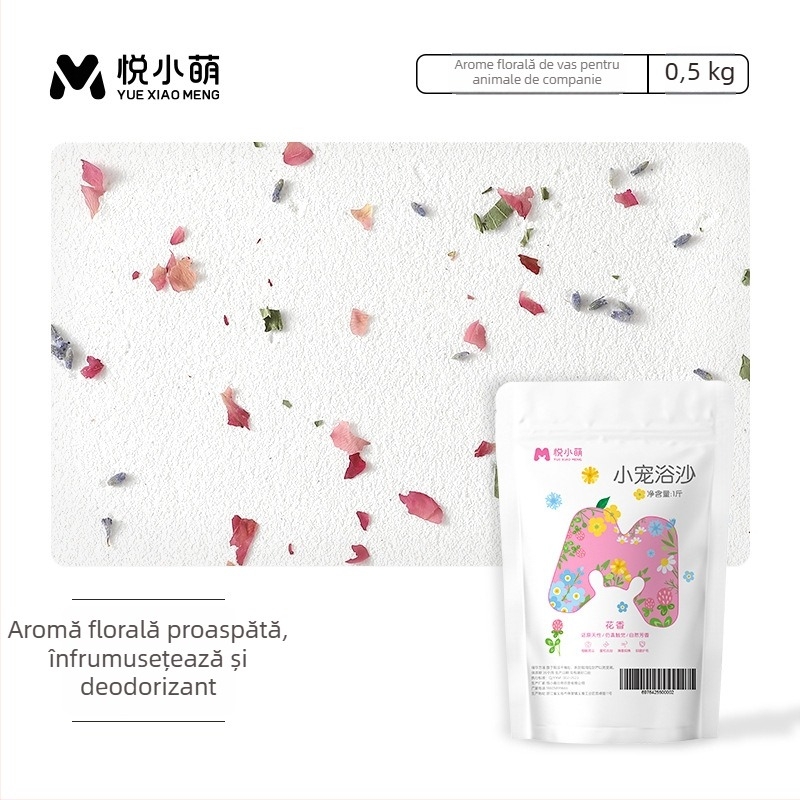 Yue Xiaomeng Nisip de baie 2 în 1 cu acțiune de eliminare a mirosului pentru animale de companie mici